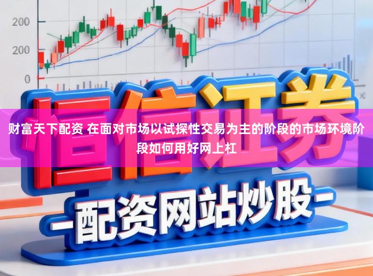 财富天下配资 在面对市场以试探性交易为主的阶段的市场环境阶段如何用好网上杠